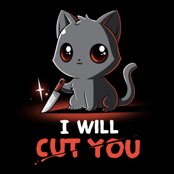 Ảnh mèo cầm dao tôi sẽ cắt bạn